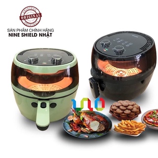 Nồi chiên không dầu tiện lợi nine shield 8l - chính hãng nhật bh 12 tháng
