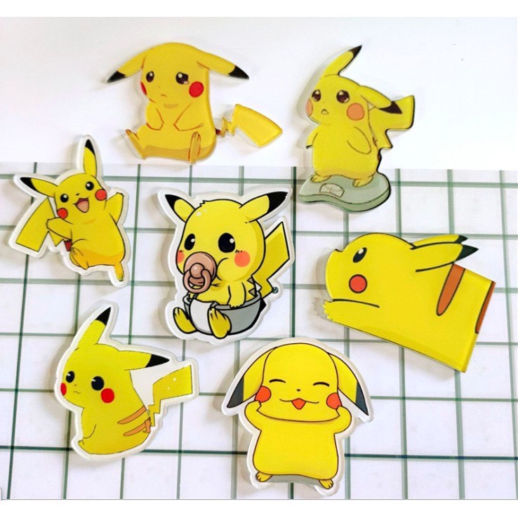 ❣️Ảnh thật+Được Chọn Mẫu❣️ Pin Cài Áo, Pin Cài  Balo Hình Pokemon, Pikachu size 4cm-5cm❣️