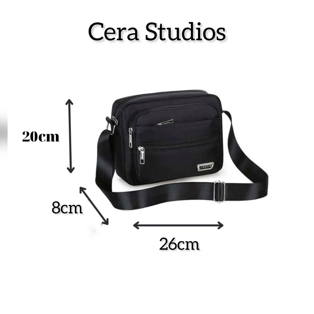 Túi đeo chéo nam mini thời trang vải Polyester chống thấm nước tiện lợi - CR001