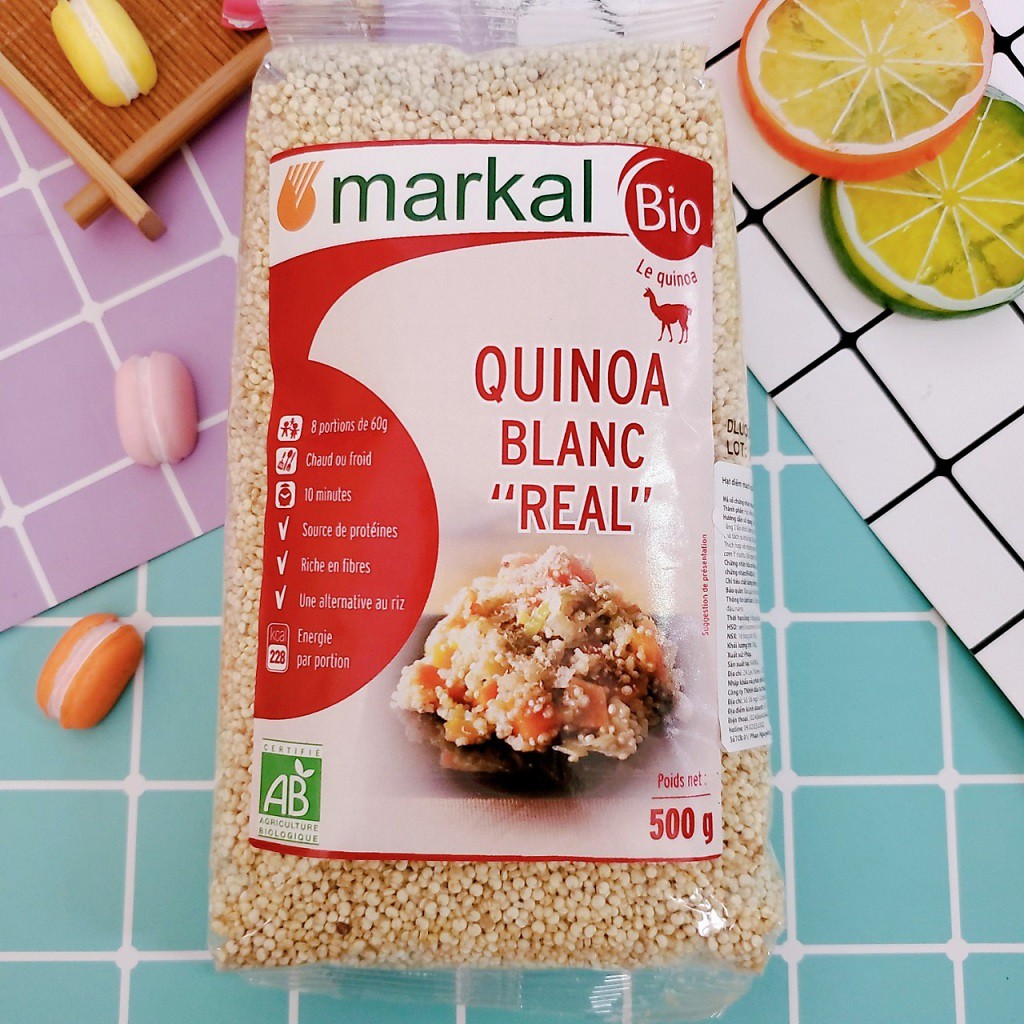 Hạt Diêm Mạch Quinoa Trắng Hữu Cơ Markal 500g