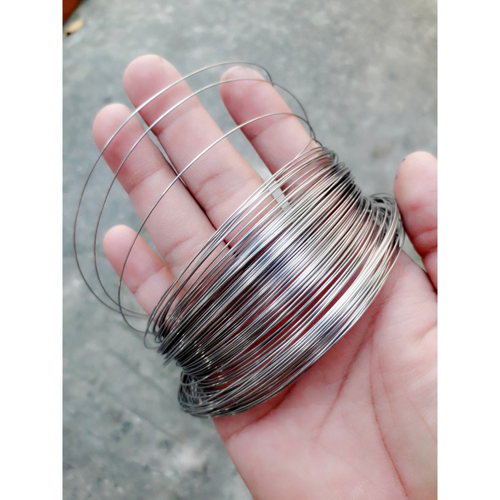 Dây inox 304 quấn : size 0.6mm  SIÊU TỐT - KHÔNG GỈ SÉT