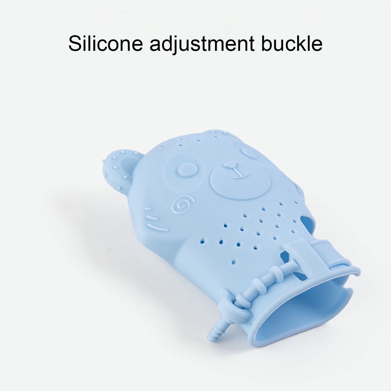 Găng tay silicone gặm nướu chống trầy xước an toàn cho bé