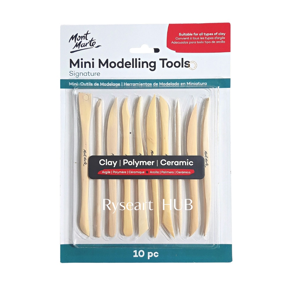 BỘ DỤNG CỤ ĐẤT SÉT NẶN CHUYÊN NGHIỆP MONT MARTE MINI MODELLING TOOLS, CLAY TOOL SET