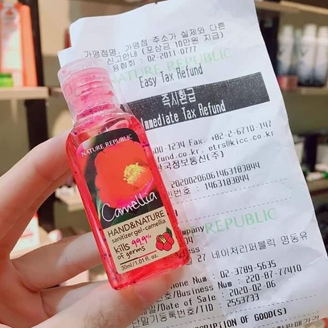 [Auth có bill] Nước rửa tay khô Nature Republic