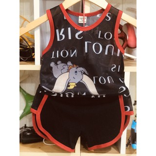 Bộ ba lỗ cotton lưới 3D cho bé [8-20kg]