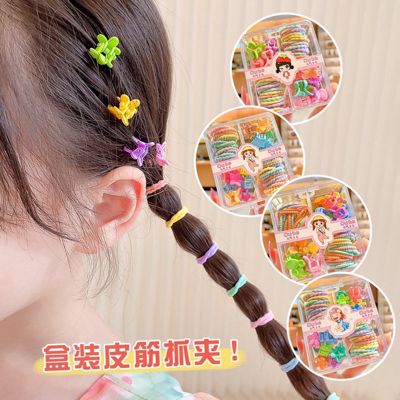 Hộp kẹp tóc 4 ngăn siêu xinh cho bé