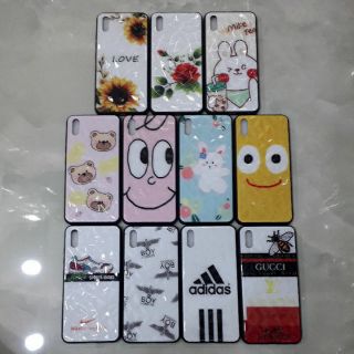 VIVO Y91C - Ốp lưng nhựa đá nứt in hình siêu dễ thương