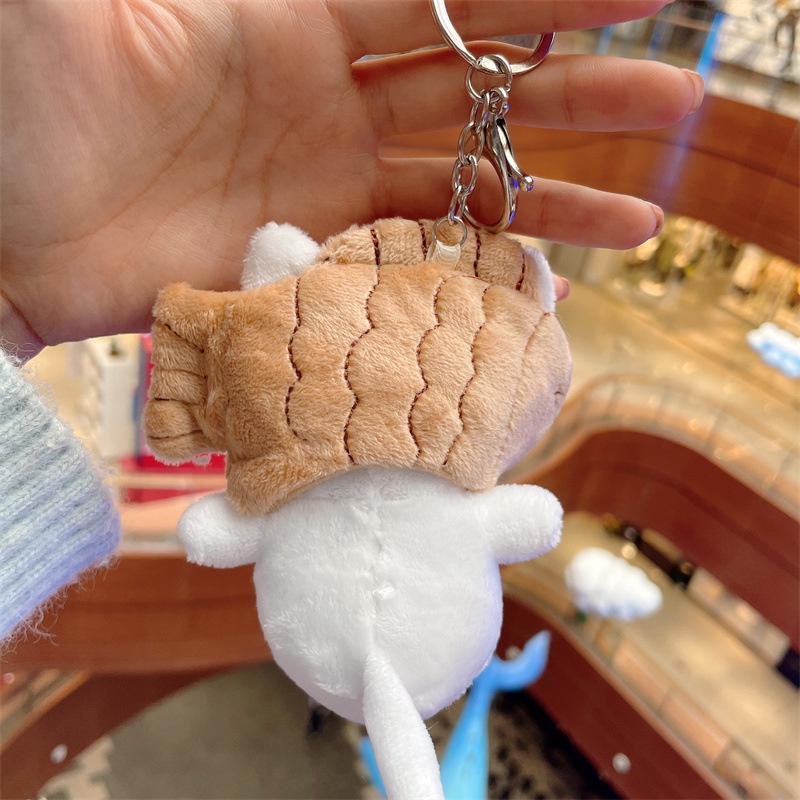 Móc Khóa Hình Mèo Nhồi Bông Đáng Yêu