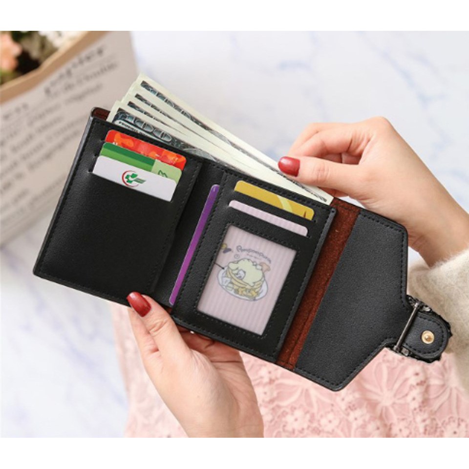 VÍ BÓP DA MINI NỮ CẦM TAY KHÓA RỒNG 186 V220 4 MÀU TRẺ TRUNG | BigBuy360 - bigbuy360.vn