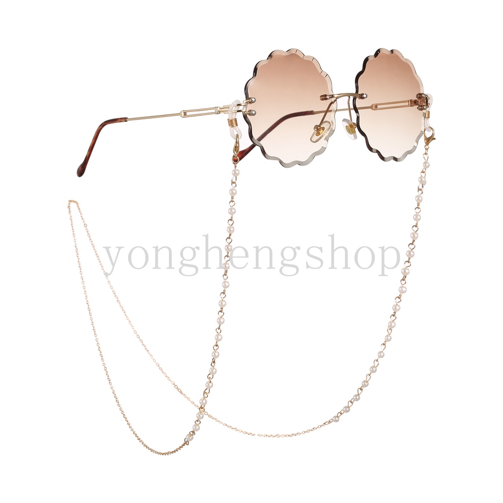 Dây Đeo Mắt Kính Chống Mất Đính Hạt Ngọc Trai Thời Trang Dành Cho Nữ