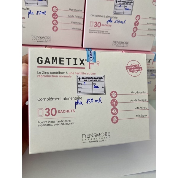 gametix f hàng pháp hộp 30 gói cho nữ