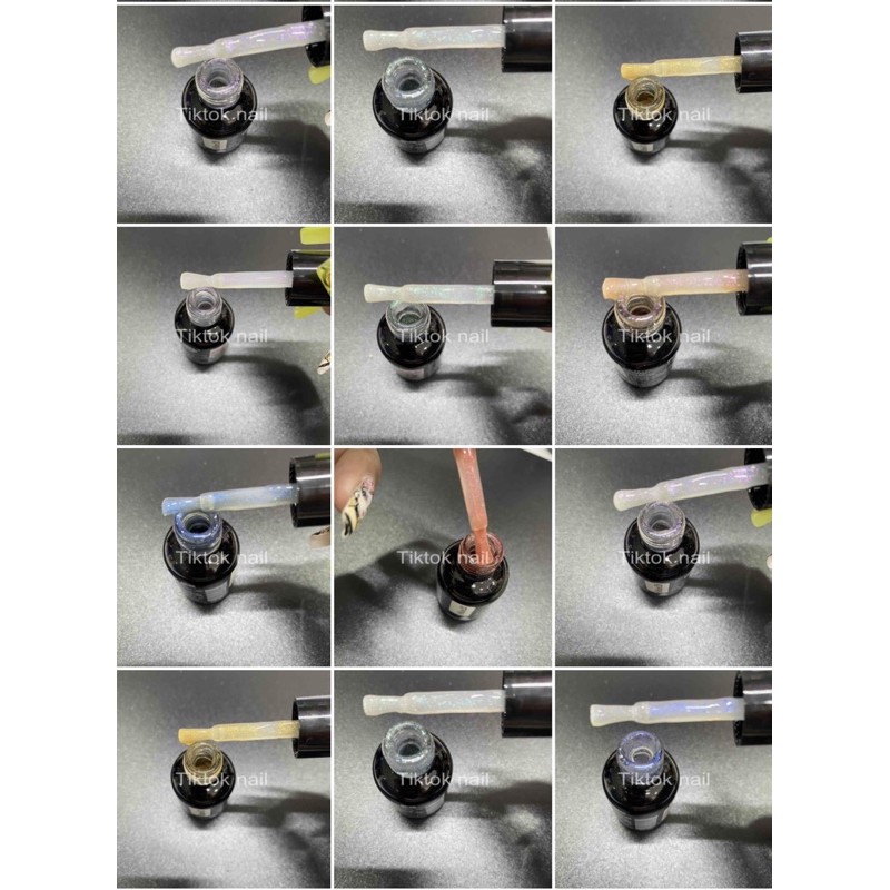 Top gel nhủ giả bột hoa Hồng chai 15ml