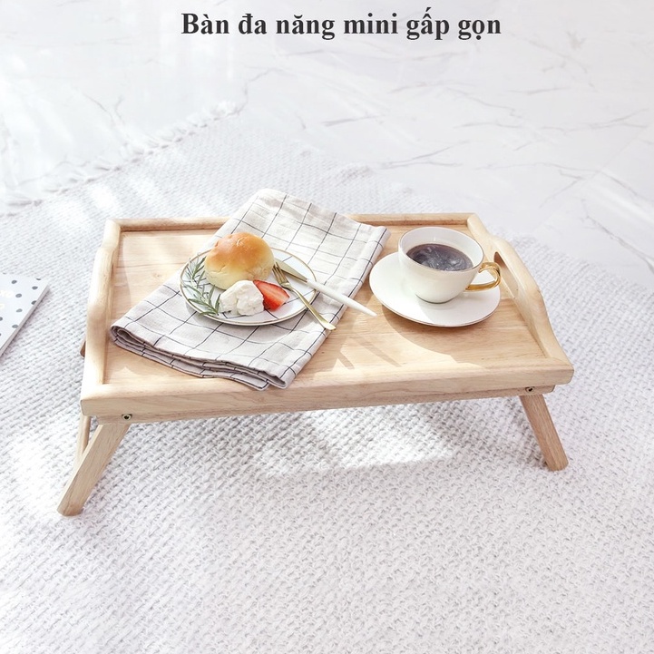 BÀN ĂN MINI CHÂN GẤP GỌN HÀN QUỐC - BÀN LÀM VIỆC GỖ TỰ NHIÊN-ORI NỘI THẤT HÀN QUỐC