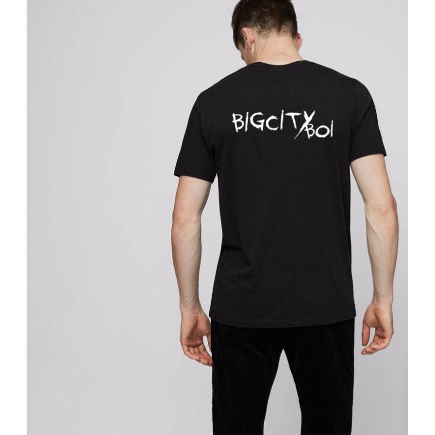 - Áo thun bigcityboi - bigcityboi in sau lưng, trước sau - áo unisex đen, có tay lỡ - bigcityboy