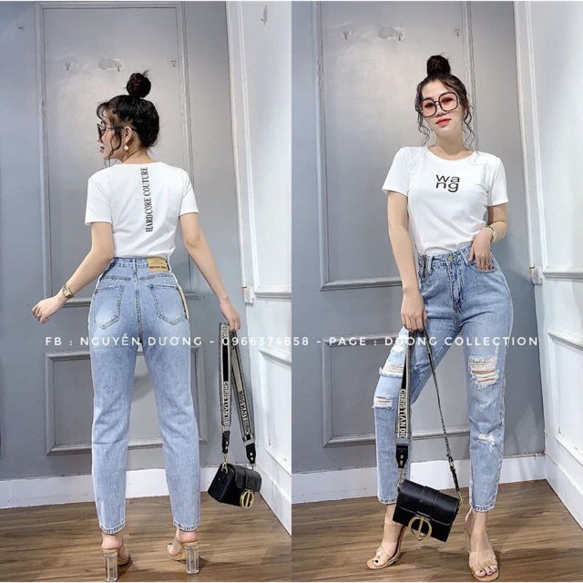 Áo thun nữ croptop cộc tay thêu chữ wang chất zip