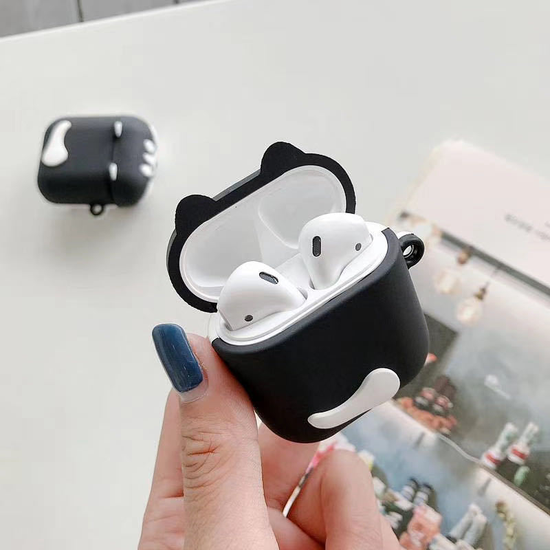 Vỏ Bảo Vệ Hộp Đựng Tai Nghe Silicon Mềm Hình Hoạt Hình Cho Airpods 1 2 Pro