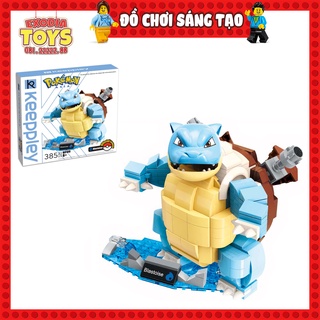 Xếp hình pokemon go blastoise - đồ chơi lắp ghép sáng tạo - keeppley b0109