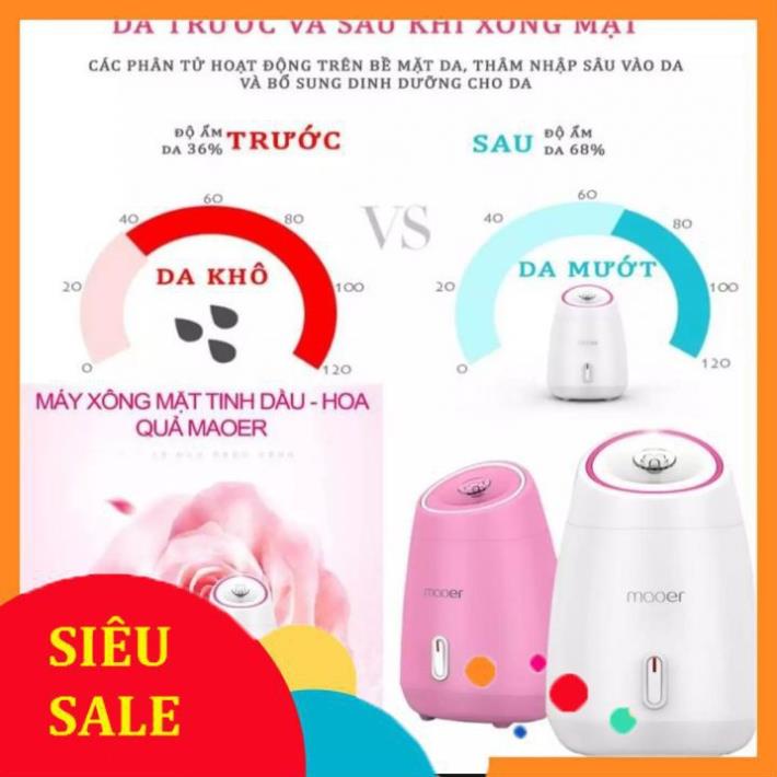 MÁY XÔNG DA MẶT THẢO DƯỢC, HOA QUẢ TƯƠI MAOER MR-Z1 TỰ ĐỘNG 2 IN 1, làm sạch da, massage mặt từ nguyên liệu thiên nhiên