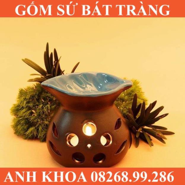 Đèn xông tinh dầu NẾN Bát Tràng giao ngẫu nhiên - Gốm sứ Bát Tràng Anh Khoa