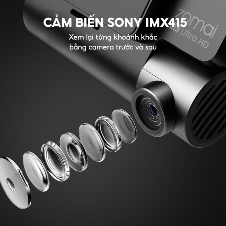 Camera hành trình 70mai Dash Cam A800S&A800S1 bản quốc tế bộ có cả Cam trước và sau-Bảo hành chính hãng