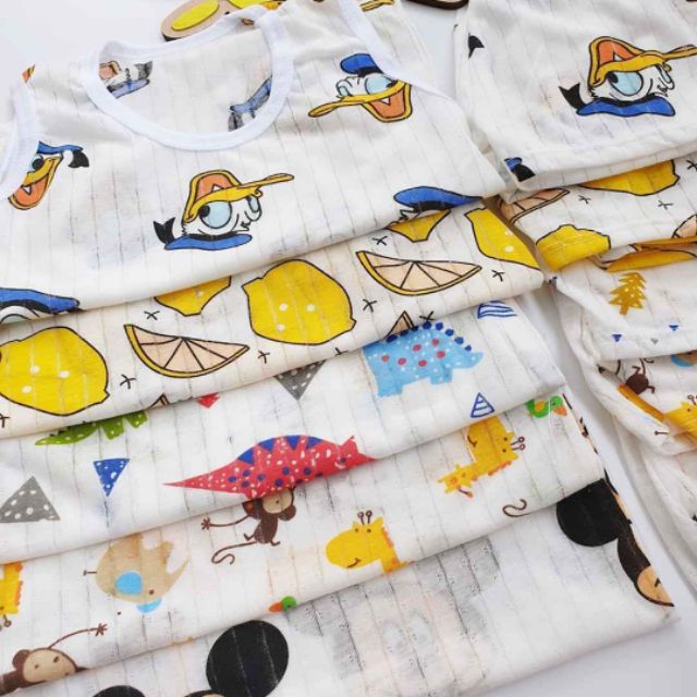 bộ bé trai cotton tre mềm loại 1