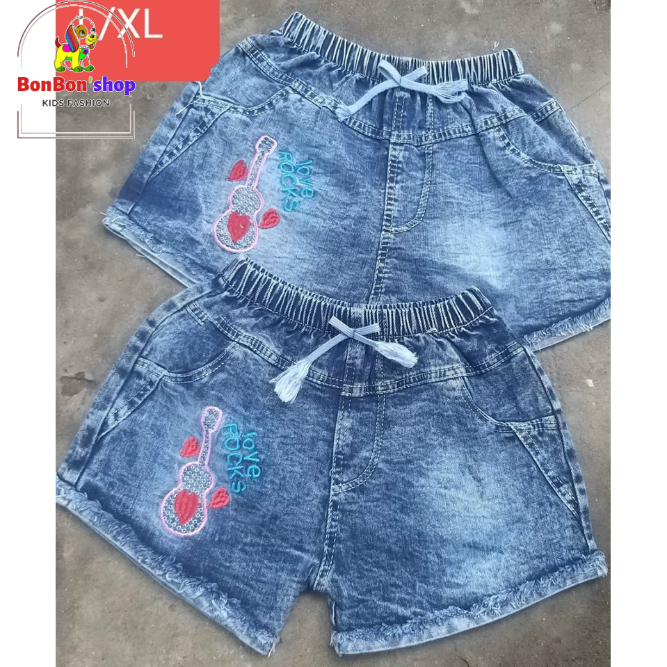 quần jean đùi cho bé gái siêu đáng yêu size 20-35kg
