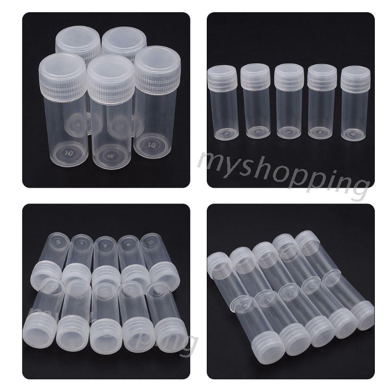 [Hàng mới về] Bộ 50 chai nhựa đựng mẫu thử 5ml 5g có thể chiết rót mỹ phẩm