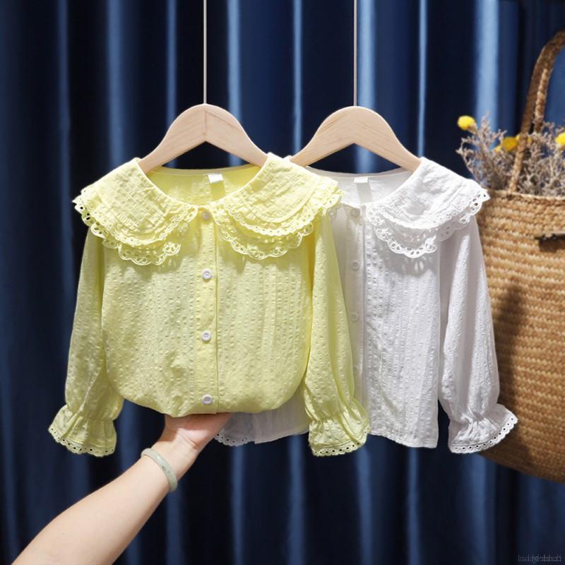 Áo Kiểu Tay Loe Phong Cách Hàn Quốc Dành Cho Bé Gái