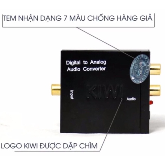 Bộ chuyển đổi Quang KIWlI cho Tivi 4K - chuyển quang KIWlI củ quang to.