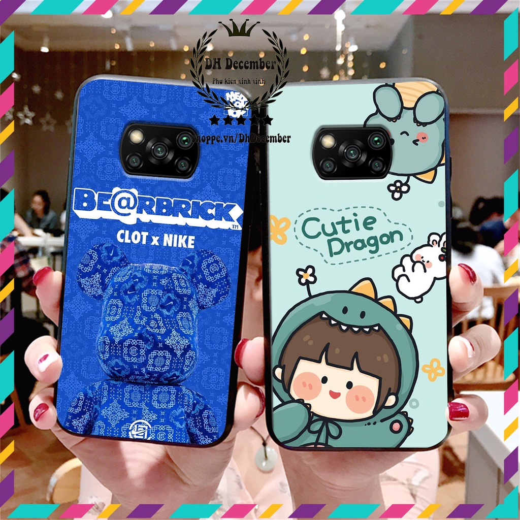 Ốp lưng Xiaomi POCO X3 / POCO X3 PRO / POCO X3 NFC in hình 3D lucky, gấu Brick xinh xắn - KHÔNG NÊN BỎ LỠ
