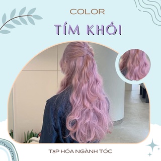 Thuốc nhuộm tóc  màu Tím Khói + tặng kèm oxi