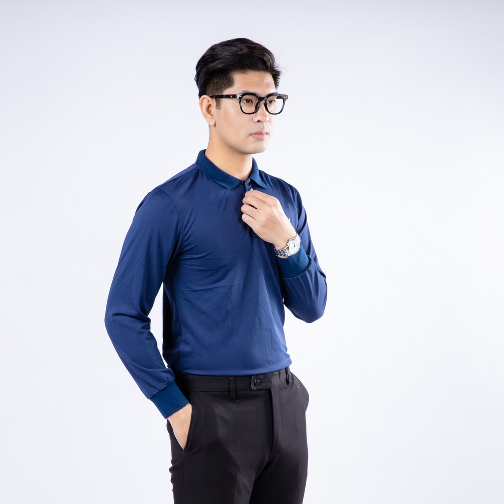 [ANDAYS]áo thun dài tay cổ tàu thêu hình chim | BigBuy360 - bigbuy360.vn