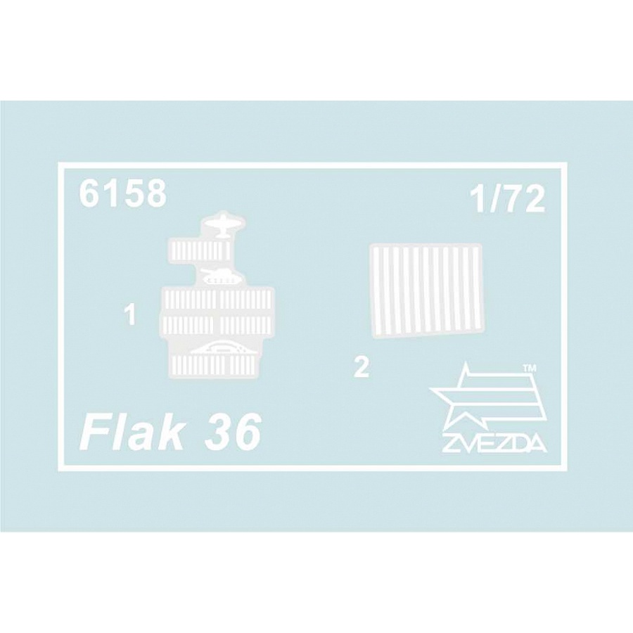 Mô hình quân sự Pháo phòng không hạng nặng Flak 36/37 1/72 Zvezda