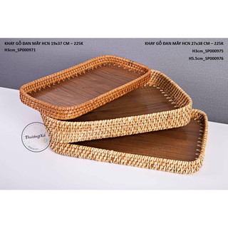 Khay Mây Tre Hình Chữ Nhật