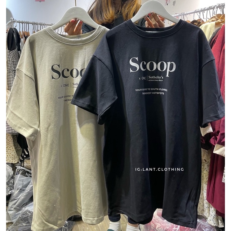 Áo thun chữ scoop/ INSTITU 3158 loại đẹp