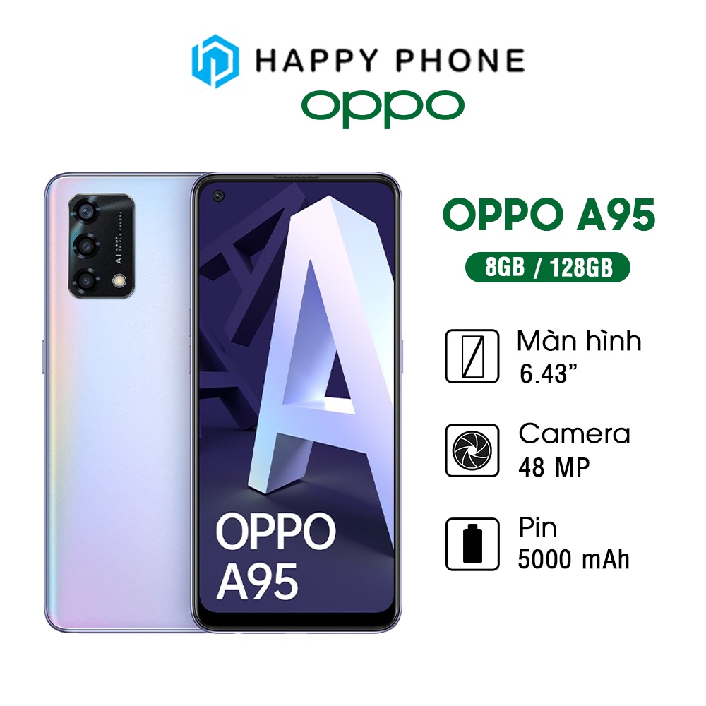 Điện thoại OPPO A95 (8GB-128GB) - Hàng Chính Hãng, Mới 100%, Bảo Hành 12 Tháng