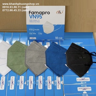 Khẩu trang N95 Famapro - khẩu trang N95 nhiều màu