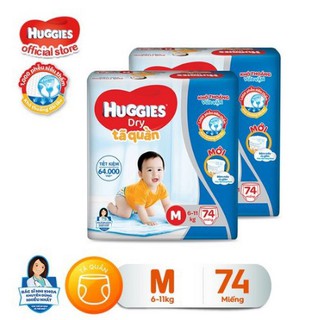 Gói tã quần huggies dry pants super jumbo m74/l68/xl62/xxl56