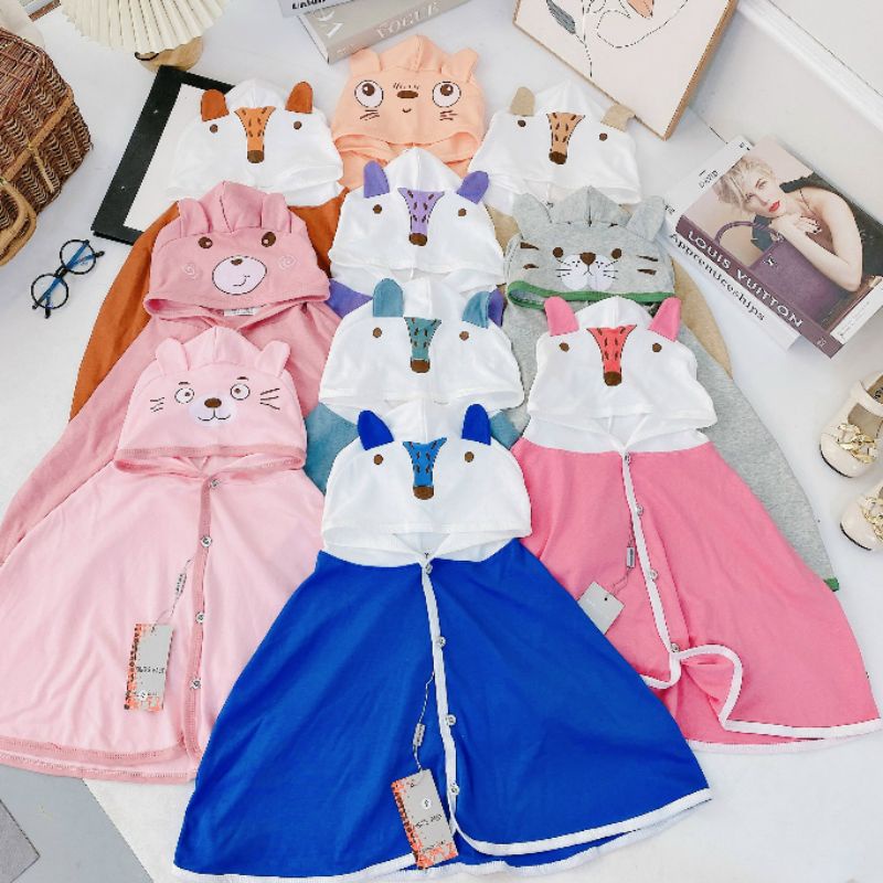 Áo Choàng Chống Nắng - Gió Mùa Hè Thu Kiểu Cánh Rơi Cho Bé 7-16Kg