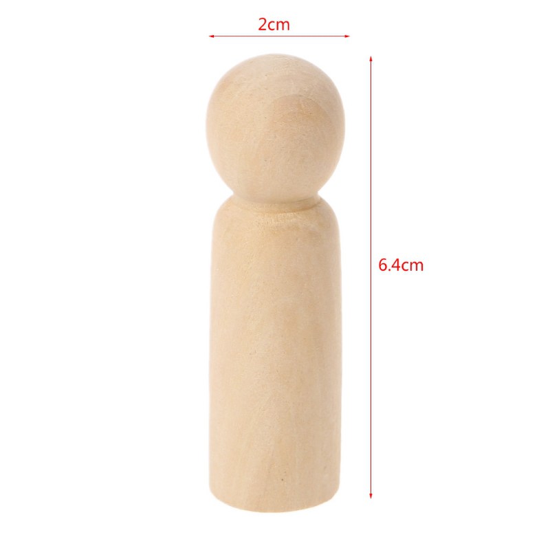 Set 10 búp bê gỗ chưa hoàn thành