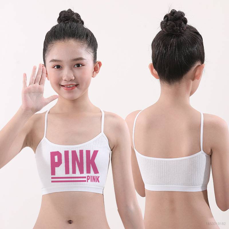 Áo Ngực Thể Thao Hai Lớp Mỏng Thoáng Khí Chống Bức Xạ Cho Bé Gái Tuổi Teen