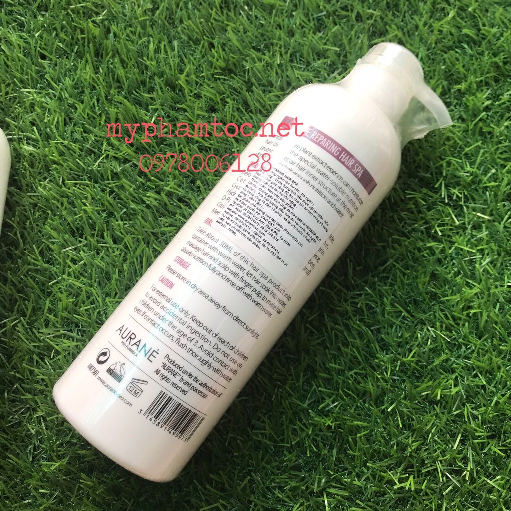 #aurane_chính_hãng_100% Dầu ngâm tóc Aurane Live Reparing Hair Spa phục hồi làm mượt tóc 750ml