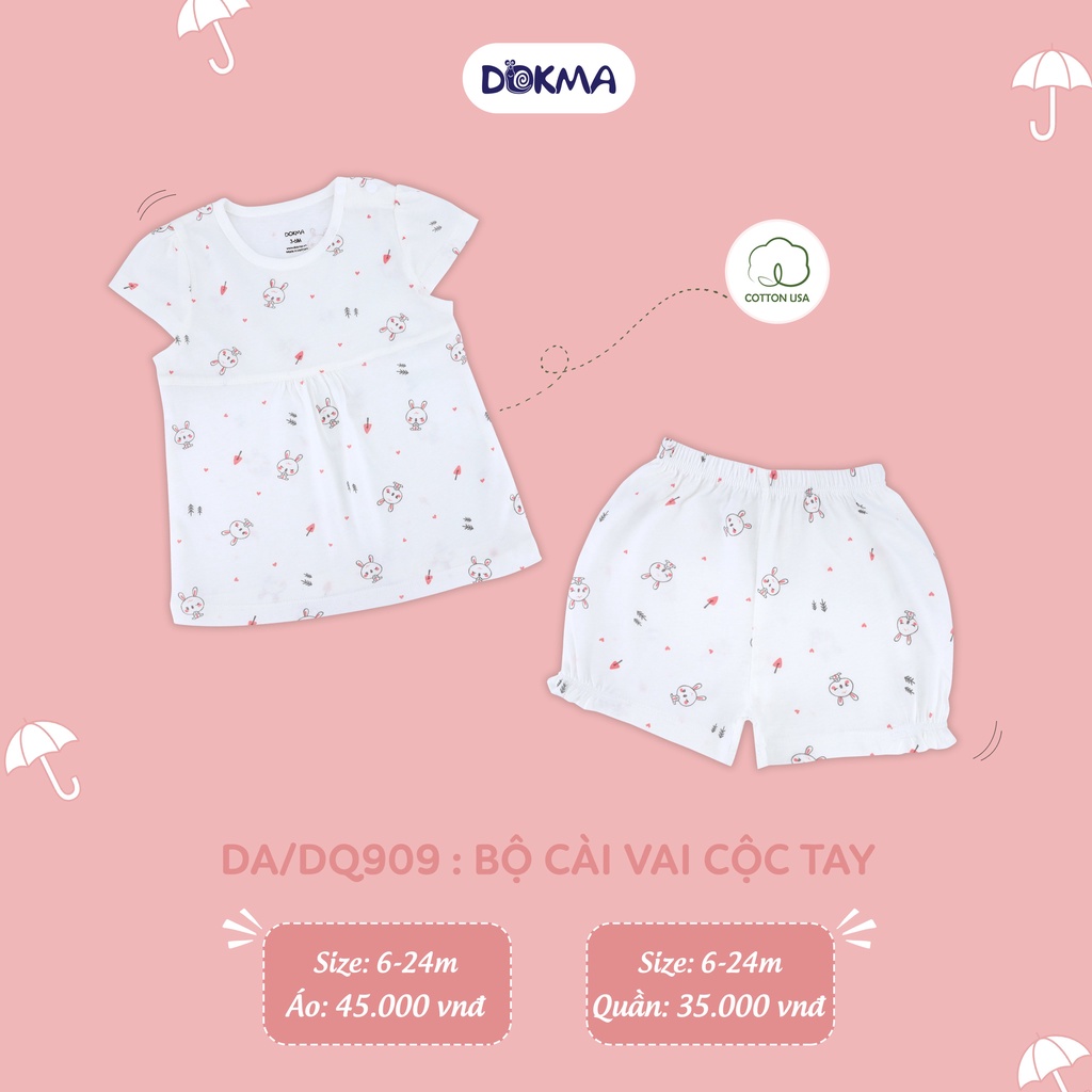 Bộ cài vai cộc tay Dokma DB413 (6-24m)