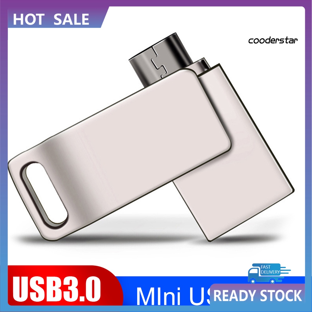 COOD-st 8/16/32/64GB Dual Plug OTG Micro-USB USB 3.0 U Disk Flash Drive for Phone PC