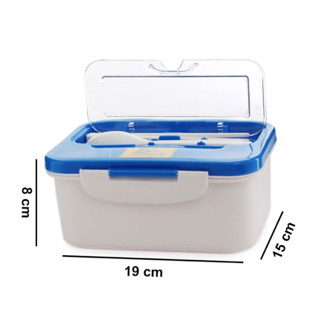 Hộp cơm 2 tầng nhiều ngăn kèm muỗng đũa | BigBuy360 - bigbuy360.vn