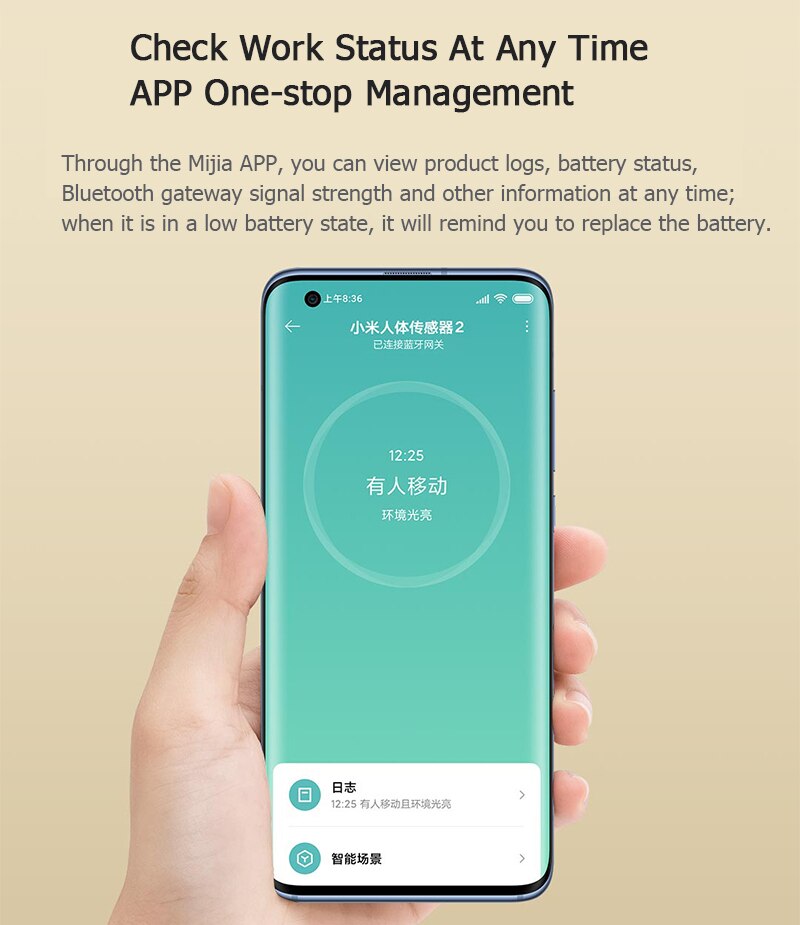 Bộ Cảm Biến Chuyển Động Xiaomi Mi 2 Có Giá Đỡ Kết Nối Bluetooth