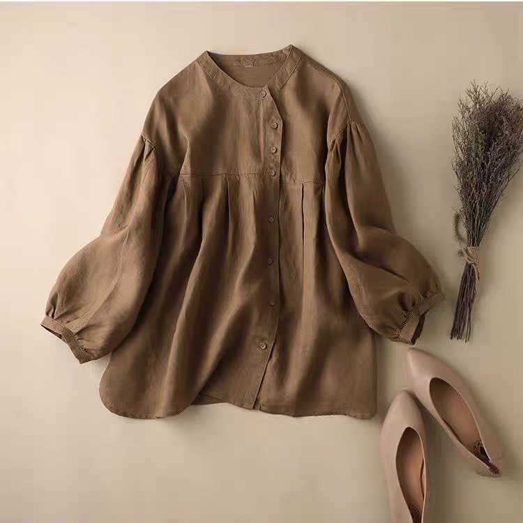 BIGSIZE- 50K -90Klg ÁO SƠ MI BÚP BÊ CHẤT VẢI LINEN THUN MỀM MỊN THOÁNG MÁT