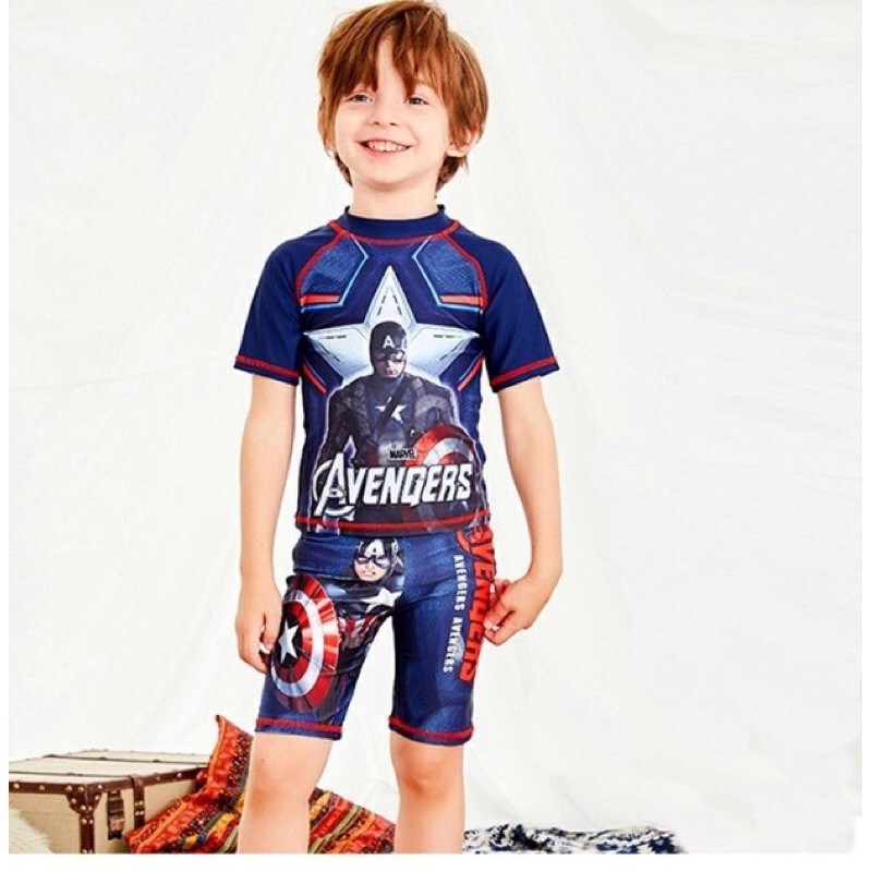 (HÀNG QCCC) Set đồ bơi 3 món bé trai size đại 18-40kg | BigBuy360 - bigbuy360.vn