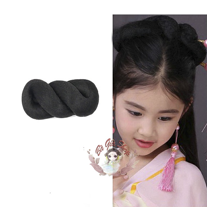 Set búi tóc giả cổ trang trẻ em