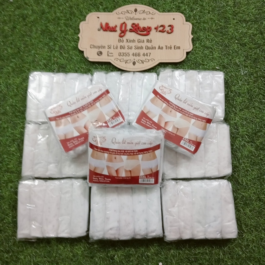 B57 - Sét 5 quần lót giấy dùng một lần siêu tiết kiệm, thuận tiện cho me đi sinh, sau sinh